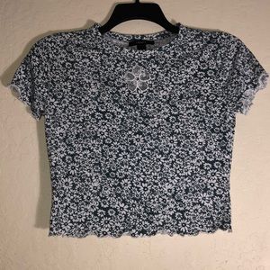Green Floral print t-shirt